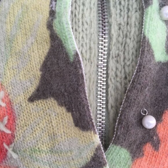 FREE PEOPLE 3/4 sleeve angora layered look soft cardigan sweater! WS - Picture 5 of 7